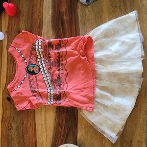 Disney Moana skirt and top size 3T